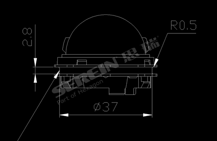 LED燈外殼模具的三坐標測量過程